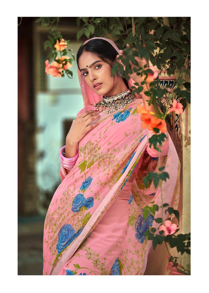 Kashvi Phulwari Casual Wear Georgette Printed Designer Saree Collection